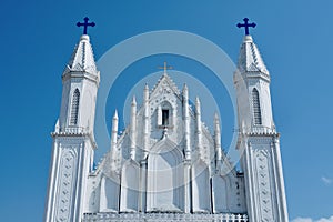 Basilica of Our Lady of Good Health, Sanctuary of St. Mary`s shrine, Cathedral of St. Mary, facade of holy trinity.