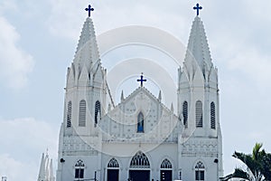 Basilica of Our Lady of Good Health, Sanctuary of St. Mary`s shrine, Cathedral of St. Mary, facade of holy trinity.