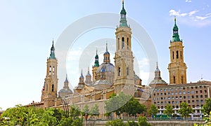Basilica of Our Lady of the Pillar it is reputed to be the first church dedicated to Mary in history, Zaragoza, Spain photo