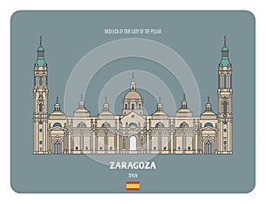 Basilica of Our Lady of the Pillar in Zaragoza, Spain photo