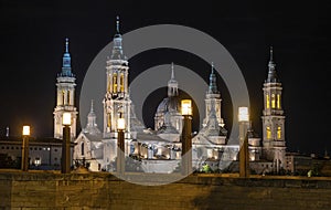 Basilica of Our Lady of Pillar in Zaragoza, Spain, Europe