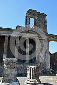 The Basilica, Pompeii Archaeological Site, nr Mount Vesuvius, Italy