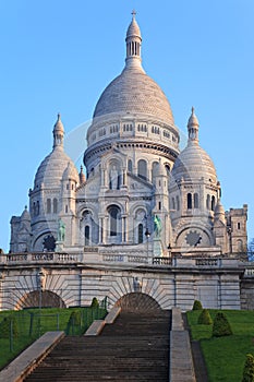 Basilica of Sacre-Coeur in Montmartre, Paris.