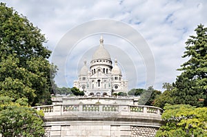 Basilica of the Sacre Coeur on Montmartre, Paris photo