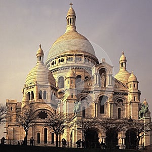 Basilica sacre couer montmartre paris france photo