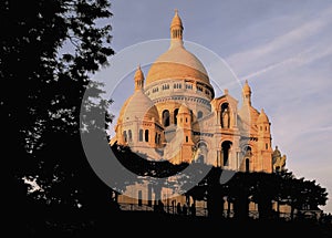 Basilica sacre couer montmartre paris france photo