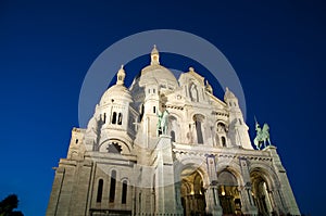 Basilica of the Sacred Heart of Jesus on Montmartre. Paris, France.