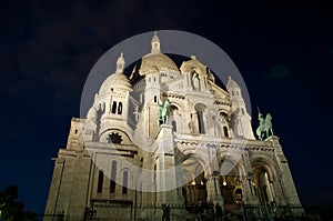 Basilica of the Sacred Heart of Jesus on Montmartre. Paris, France.