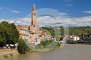 Basilica of Saint Anastasia from Ponte Nuovo