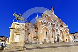 Basilica of Saint Anthony of Padua church travel traveling holidays vacation town at twilight in Padova, Italy