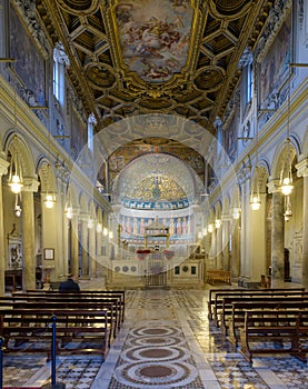 The Basilica of Saint Clement. Rome, Italy photo