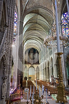 Basilica of Saint-Denis. Interior view