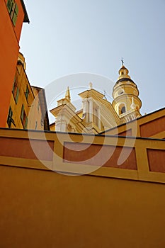 The basilica of Saint-Michel-Archange in Menton, the French Riviera