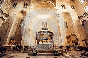 The Basilica of Saint Nicholas,in Bari, Italy