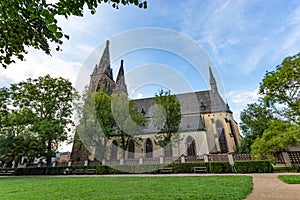 Basilica of Saint Peter and Paul Bazilika svateho Petra a Pavla - in czech, Prague, Czechia - old gothic church