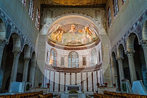 Basilica of Saint Sabina, historical church on the Aventine Hill in Rome, Italy. photo