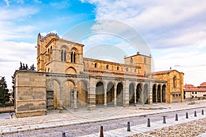 The Basilica of Saint Vincent is a Romanesque church located in Avila, Spain, the largest and most important c