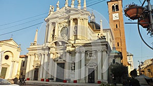 The Basilica of San Giovanni Battista in Busto Arsizio, Italy photo