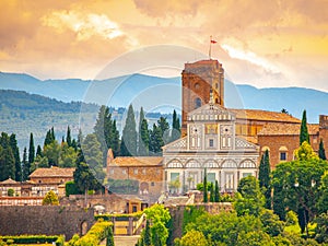 Basilica San Miniato al Monte in Florence, Tuscany, Italy