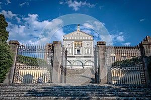 The basilica of San Miniato al Monte in Florence photo