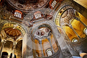 Interior of Basilica of San Vitale, Ravenna Italy