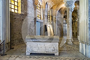 Basilica of San Vitale interior view, Ravenna, Italy