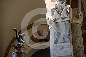 Basilica of Sant Ambrogio, detail of capitals