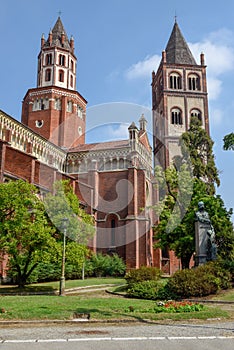 The Basilica of Sant`Andrea at Vercelli on Italy