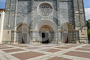 The Basilica of Sant`Andrea at Vercelli on Italy