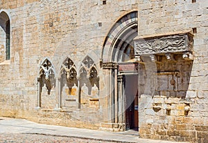 Basilica of Sant Feliu of Gerona, Costa Brava, Catalonia, Spain. photo