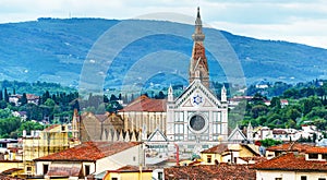 The Basilica of Santa Croce (Basilica of the Holy Cross) in Florence