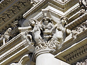 Basilica Santa Croce in Lecce in Italy