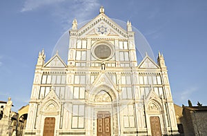 Basilica of the Santa Croce located in Florence, Italy