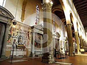 The Basilica of Santa Croce in Florence, ITALY