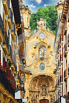 Basilica of Santa Maria del Coro in San Sebastian