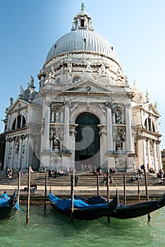 Basilica Santa Maria della Salute with Gondolas