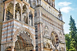 Basilica of Santa Maria Maggiore in Citta Alta in Bergamo, Italy