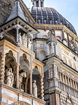 Basilica of Santa Maria Maggiore in Citta Alta, Bergamo, Italy