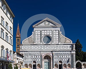 Basilica of Santa Maria Novella and campanile, Florence, Italy