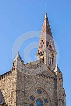 Basilica of Santa Maria Novella. View from railway station