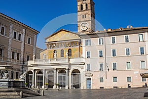 The basilica of Santa Maria in Trastevere