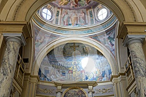 Basilica Santa Pudenziana. Paleochristian mosaic. Rome, Italy