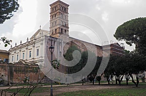 Basilica of the Santi Bonifacio and Alessio in Rome, Italy photo