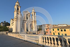 The Basilica of Santo Stefano in Lavagna near Genoa