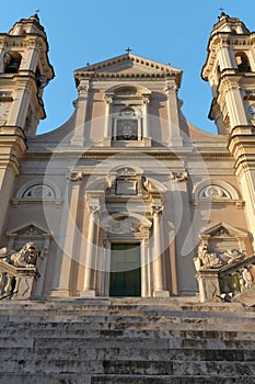 The Basilica of Santo Stefano in Lavagna near Genoa