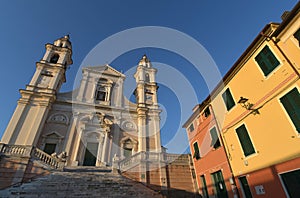The Basilica of Santo Stefano in Lavagna near Genoa
