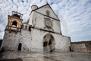 Basilica of St. Francis of Assisi with Lower Plaza in Assisi, I