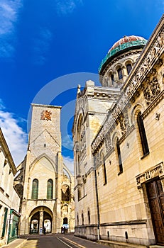 Basilica of St. Martin and Charlemagne tower in Tours