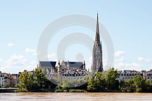 Basilica of St. Michael and Garonne River, Bordeaux, France