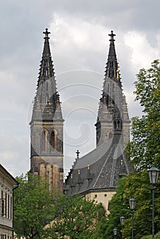 Basilica of St Peter and St Paul Vysehrad Fortress Prague Czech Republic
